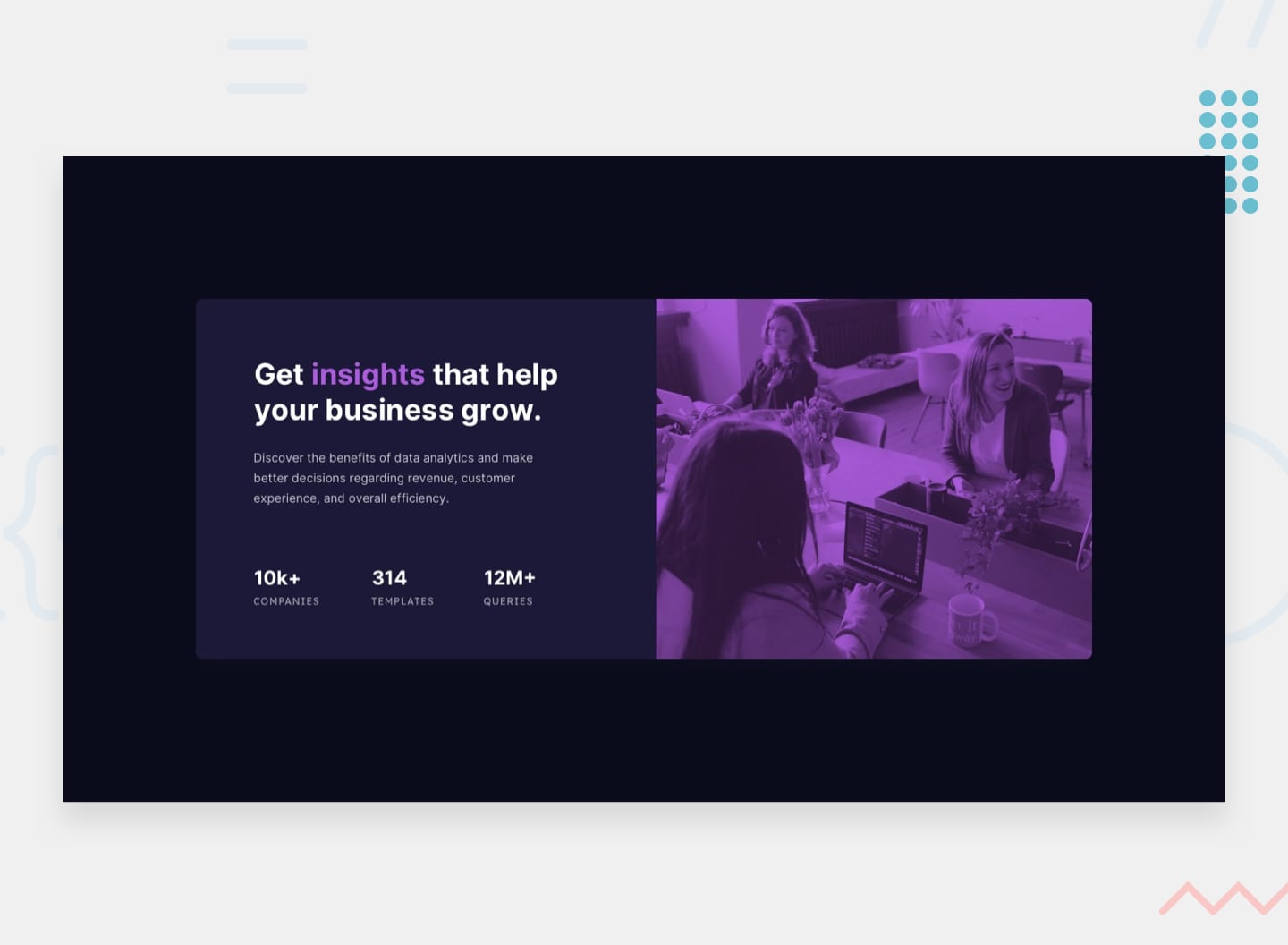 desktop-preview Stats preview card component